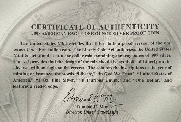 Hovedbilde USA:1 dollar 2008 American Eagle i etui med ...