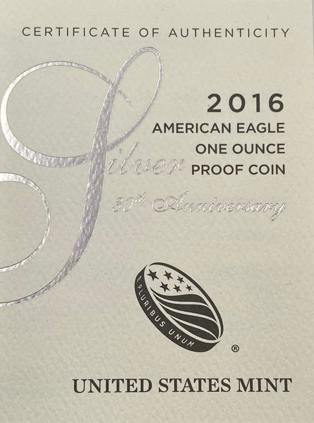 Hovedbilde USA:1 dollar 2016 American Eagle i etui med ...