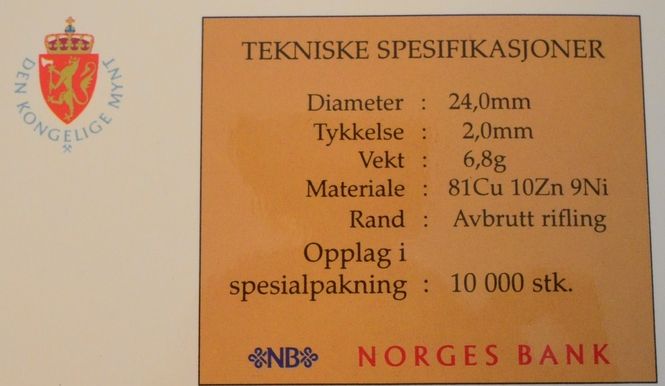 Hovedbilde 10 kr blister 1995