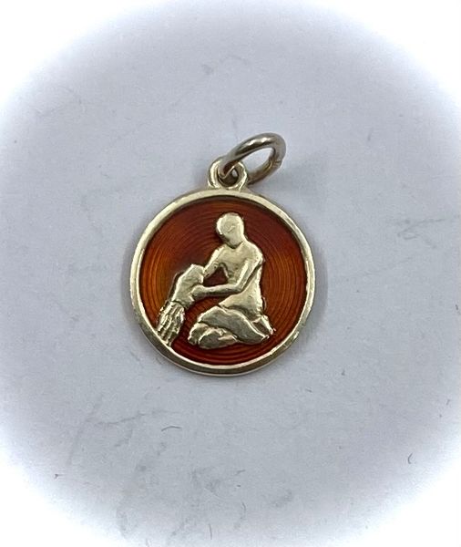 Hovedbilde Anheng stjernetegn Vannmannen 925 sølv med emalje ...