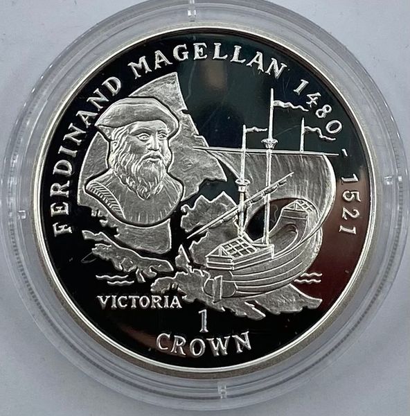 Hovedbilde Isle of Man: 1 crown. Ferdinand Magellan