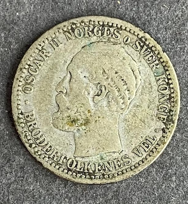Hovedbilde 50 øre 1893 kv. 1/1-