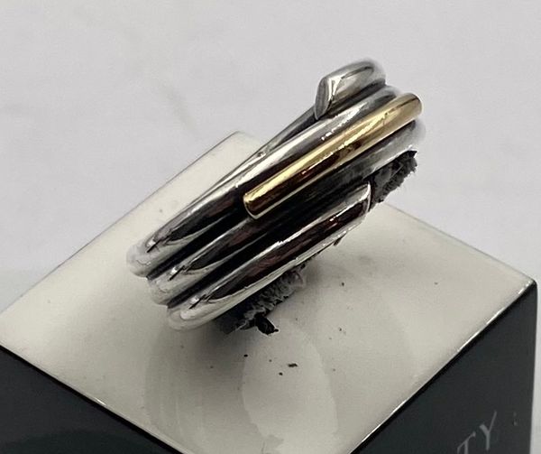 Hovedbilde Ring 925 sølv med forgylt detalj Pia Rauff