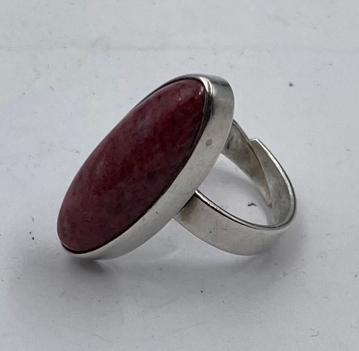 Ring 925 sølv med rosa sten Jarl Verhagen