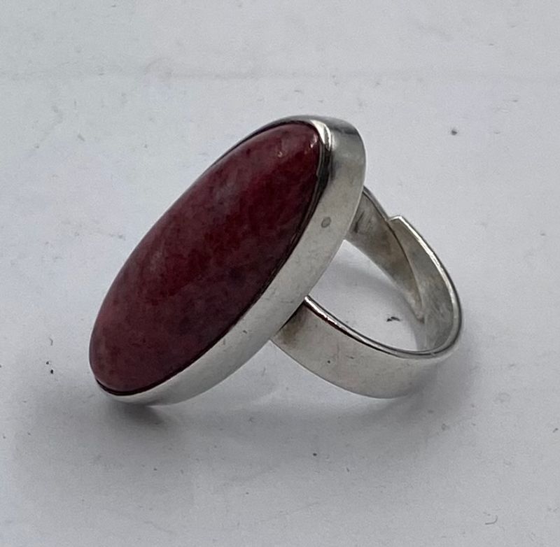 Ring 925 sølv med rosa sten Jarl Verhagen