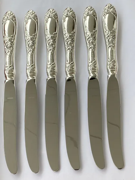 Hovedbilde Opphøyd rose: 6 x  liten spisekniv 22 cm
