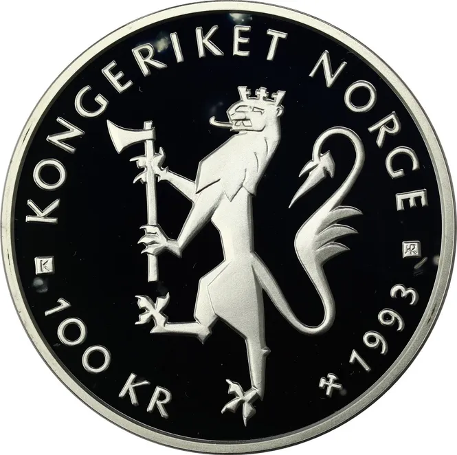 Hovedbilde 100 Kroner 1993 Landeveissykling