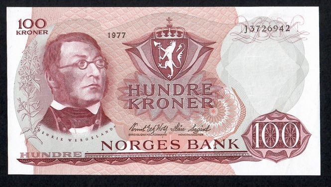 Hovedbilde 100 kr 1977 J3726942 kv. 1