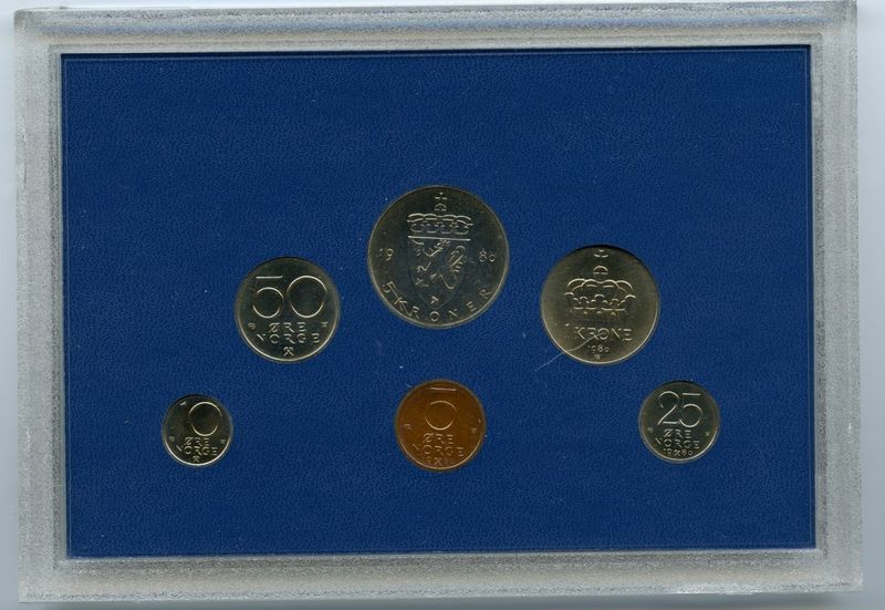 Myntsett 1980 hardplast