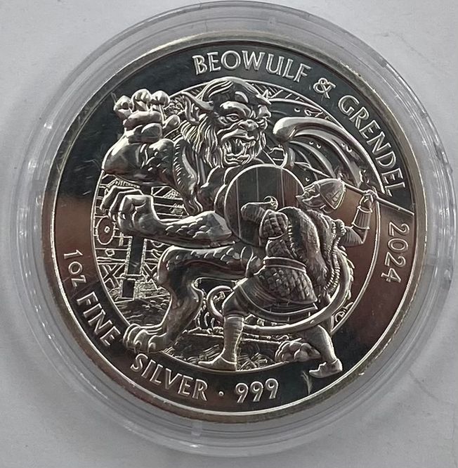 Hovedbilde Storbritannia: 2 pund 2024.Beowulf og Grendel. 1 ...